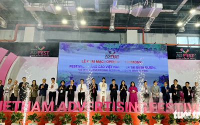 The Opening Ceremony of the Vietnam Advertising Festival, showcasing a series of billion-dollar equipment and technology